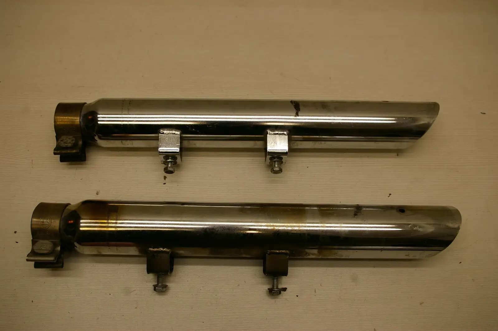 Harley Davidson Slash - Cut Chrome Exhausts / Muffler / Silencer