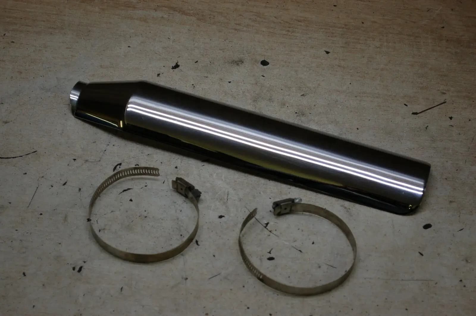 Harley Davidson Polished Chrome Exhaust Heat Shield / Guard / Header / Cover