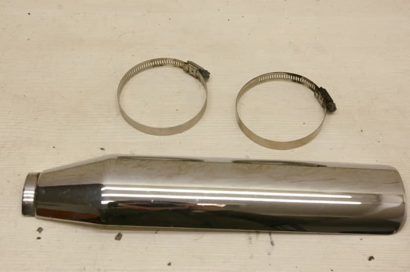Harley Davidson Polished Chrome Exhaust Heat Shield / Guard / Header / Cover